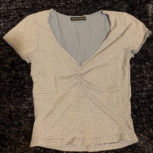 Brandy Melville Blue & White Gina Top